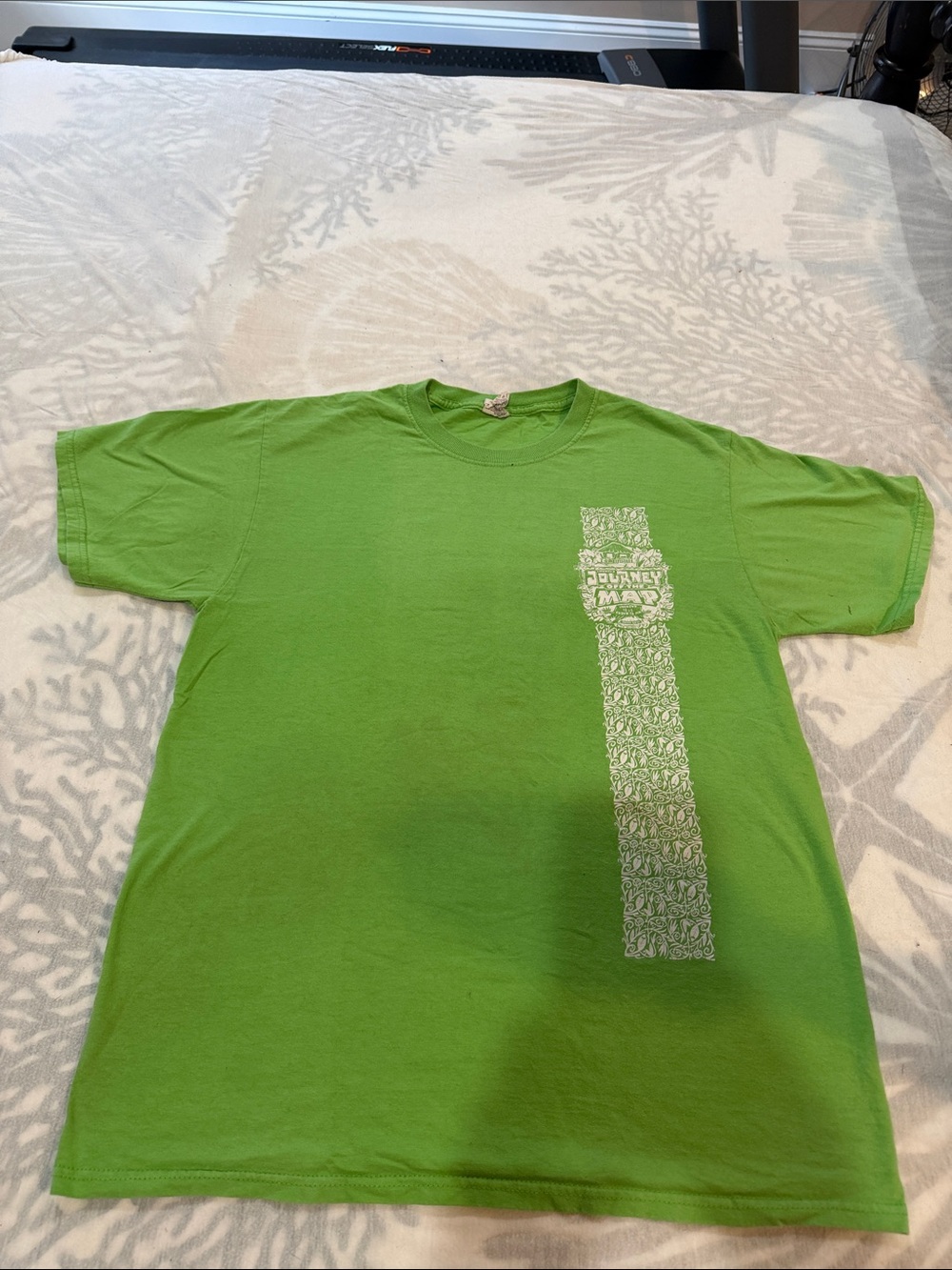 Fruit of the Loom Lime Green Graphic Short Sleeve Tee